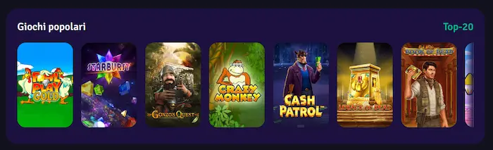 Ardente Casino games