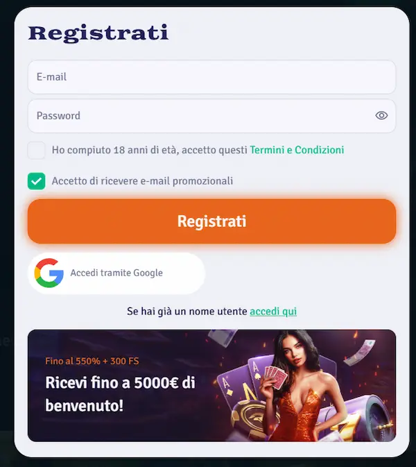 Ardente Casino reg